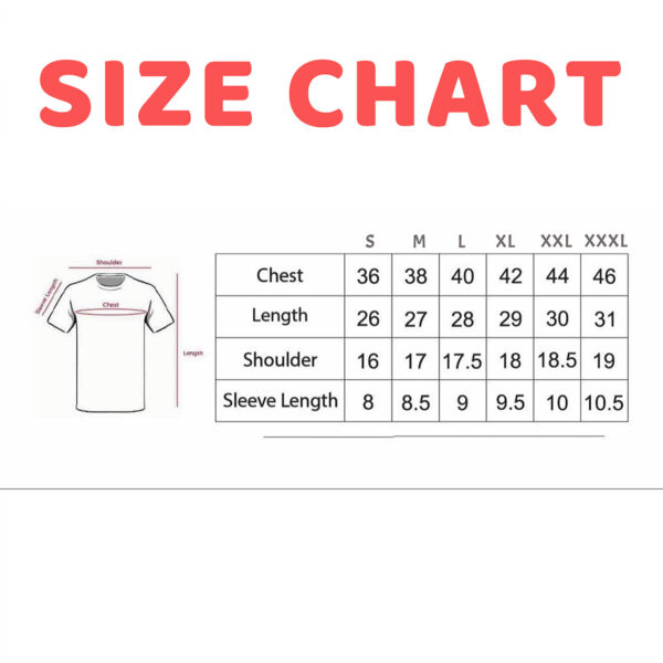 Size chart polo cotton feel