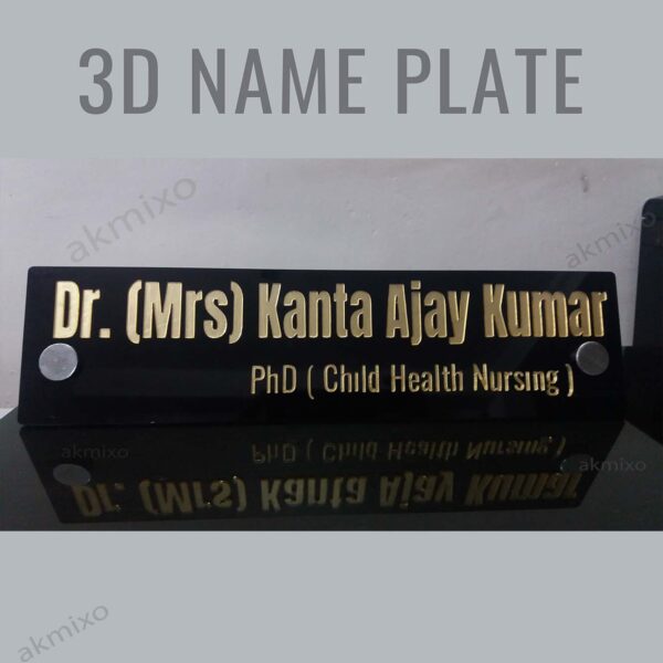 Desk name palte