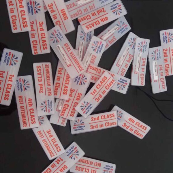 acrylic school badges
