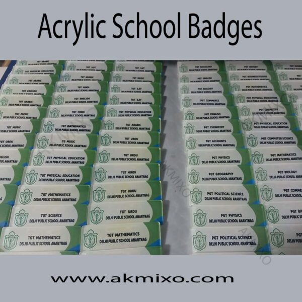acrylic school badge