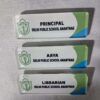 acrylic school name badge