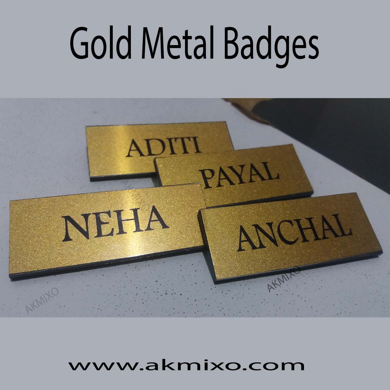 gold metal badge